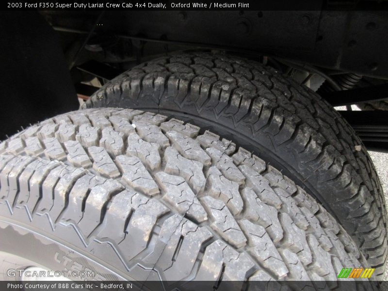 Oxford White / Medium Flint 2003 Ford F350 Super Duty Lariat Crew Cab 4x4 Dually
