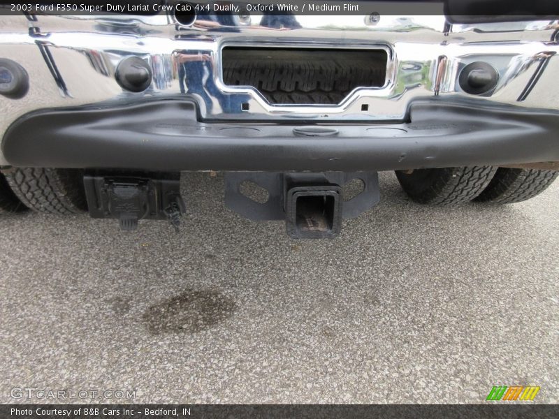 Oxford White / Medium Flint 2003 Ford F350 Super Duty Lariat Crew Cab 4x4 Dually
