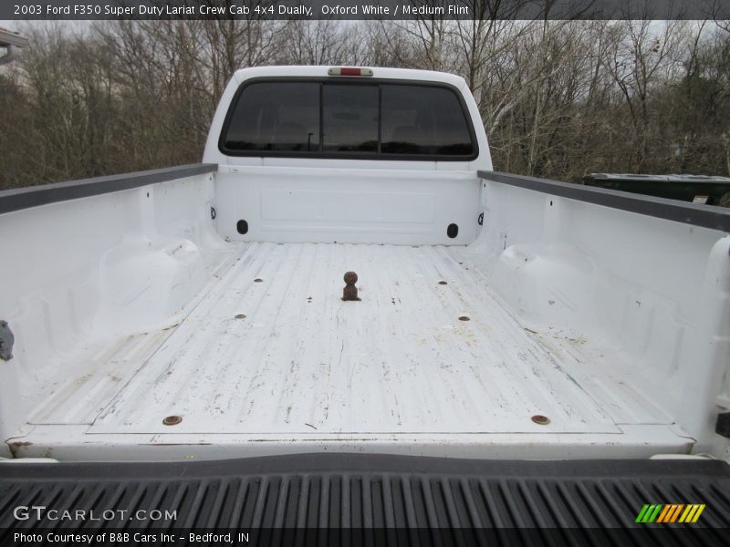 Oxford White / Medium Flint 2003 Ford F350 Super Duty Lariat Crew Cab 4x4 Dually