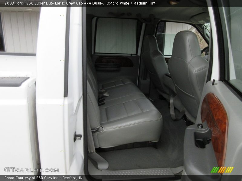 Oxford White / Medium Flint 2003 Ford F350 Super Duty Lariat Crew Cab 4x4 Dually