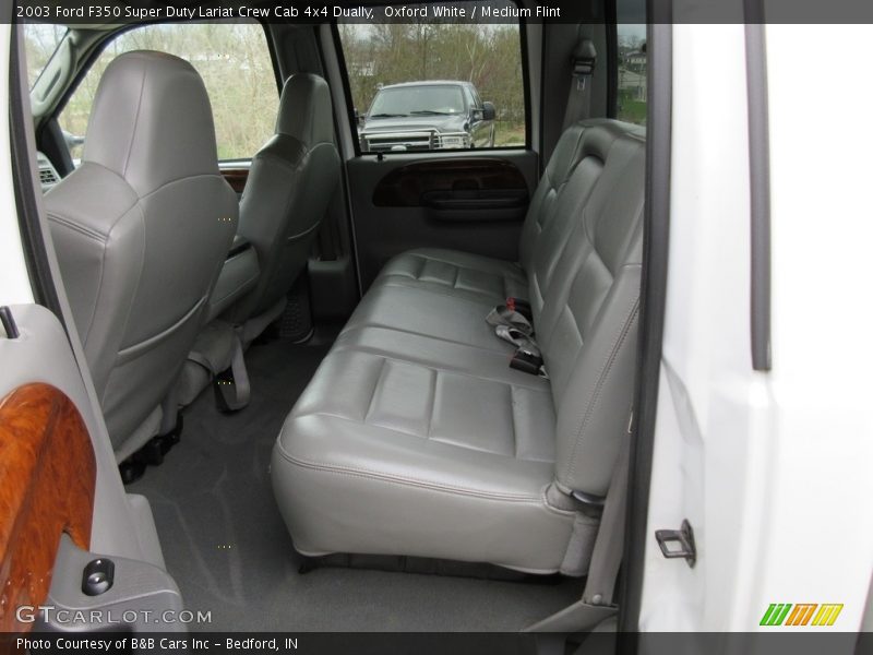 Oxford White / Medium Flint 2003 Ford F350 Super Duty Lariat Crew Cab 4x4 Dually