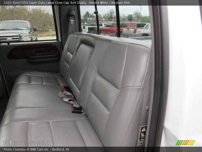Oxford White / Medium Flint 2003 Ford F350 Super Duty Lariat Crew Cab 4x4 Dually