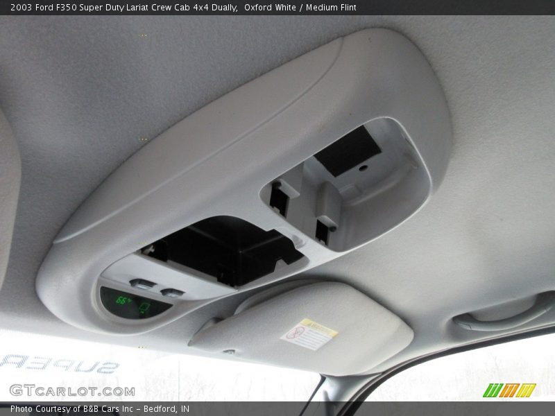 Oxford White / Medium Flint 2003 Ford F350 Super Duty Lariat Crew Cab 4x4 Dually