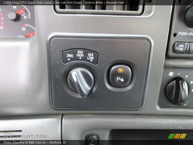 Oxford White / Medium Flint 2003 Ford F350 Super Duty Lariat Crew Cab 4x4 Dually