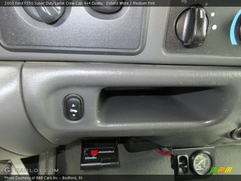 Oxford White / Medium Flint 2003 Ford F350 Super Duty Lariat Crew Cab 4x4 Dually