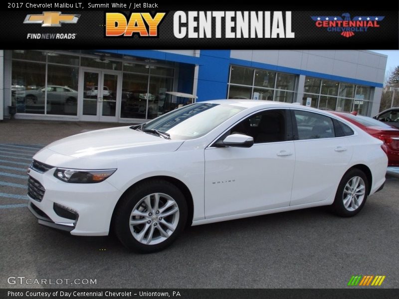 Summit White / Jet Black 2017 Chevrolet Malibu LT