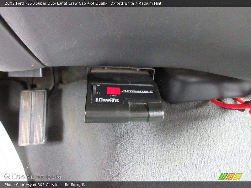 Oxford White / Medium Flint 2003 Ford F350 Super Duty Lariat Crew Cab 4x4 Dually