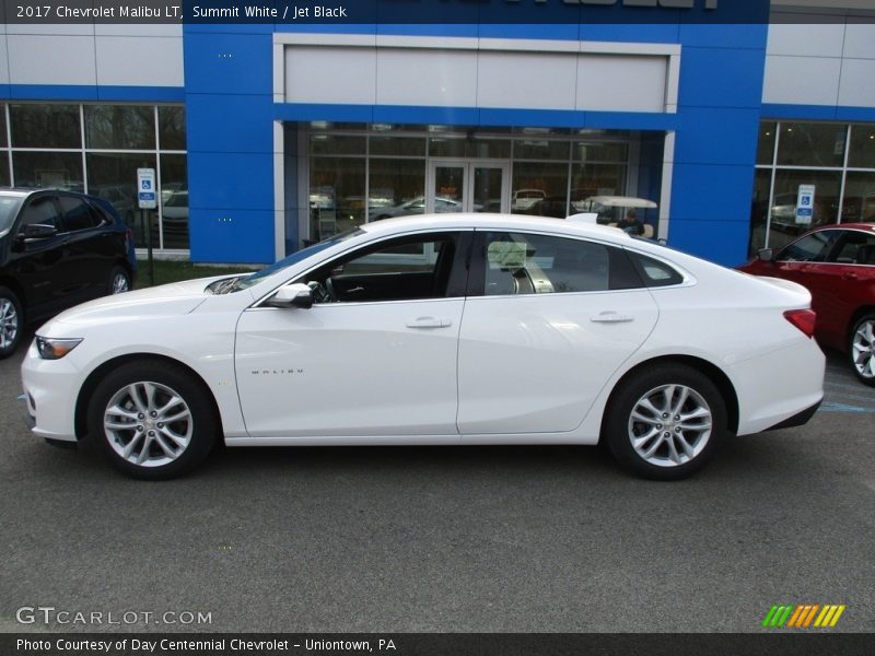 Summit White / Jet Black 2017 Chevrolet Malibu LT