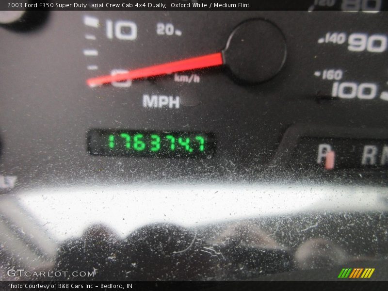 Oxford White / Medium Flint 2003 Ford F350 Super Duty Lariat Crew Cab 4x4 Dually
