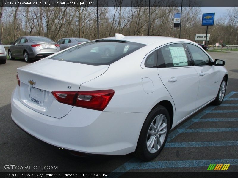Summit White / Jet Black 2017 Chevrolet Malibu LT