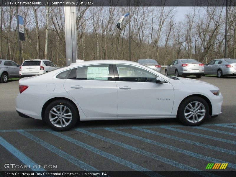 Summit White / Jet Black 2017 Chevrolet Malibu LT