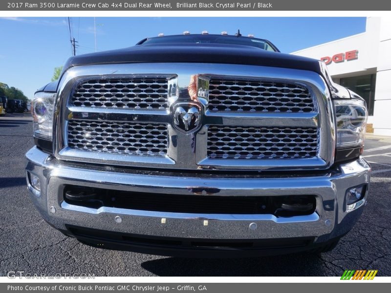 Brilliant Black Crystal Pearl / Black 2017 Ram 3500 Laramie Crew Cab 4x4 Dual Rear Wheel