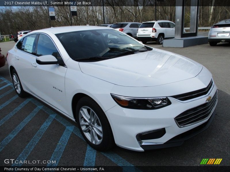 Summit White / Jet Black 2017 Chevrolet Malibu LT