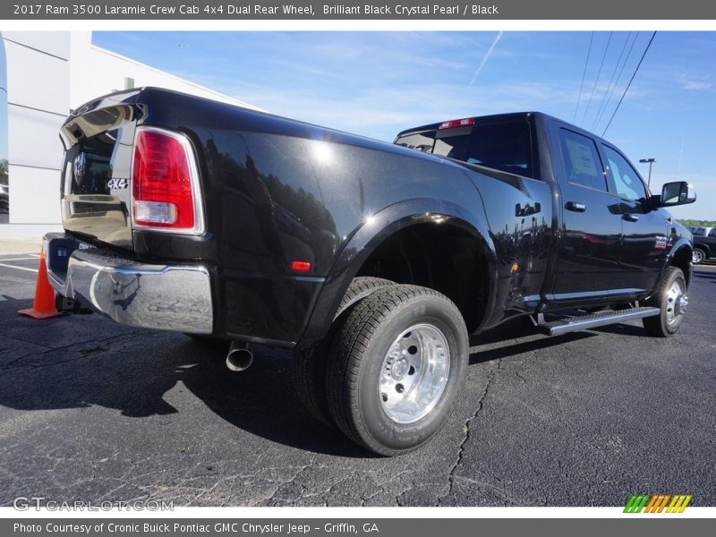 Brilliant Black Crystal Pearl / Black 2017 Ram 3500 Laramie Crew Cab 4x4 Dual Rear Wheel