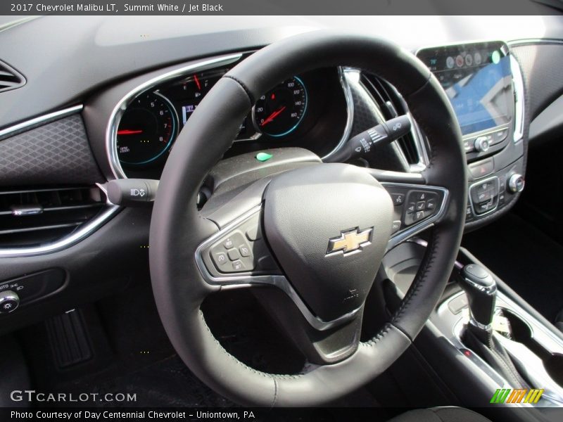 Summit White / Jet Black 2017 Chevrolet Malibu LT