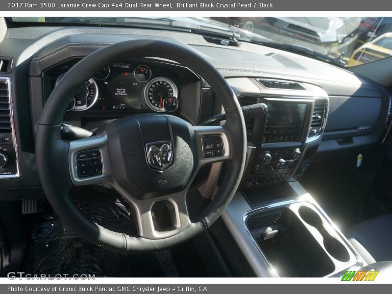 Brilliant Black Crystal Pearl / Black 2017 Ram 3500 Laramie Crew Cab 4x4 Dual Rear Wheel