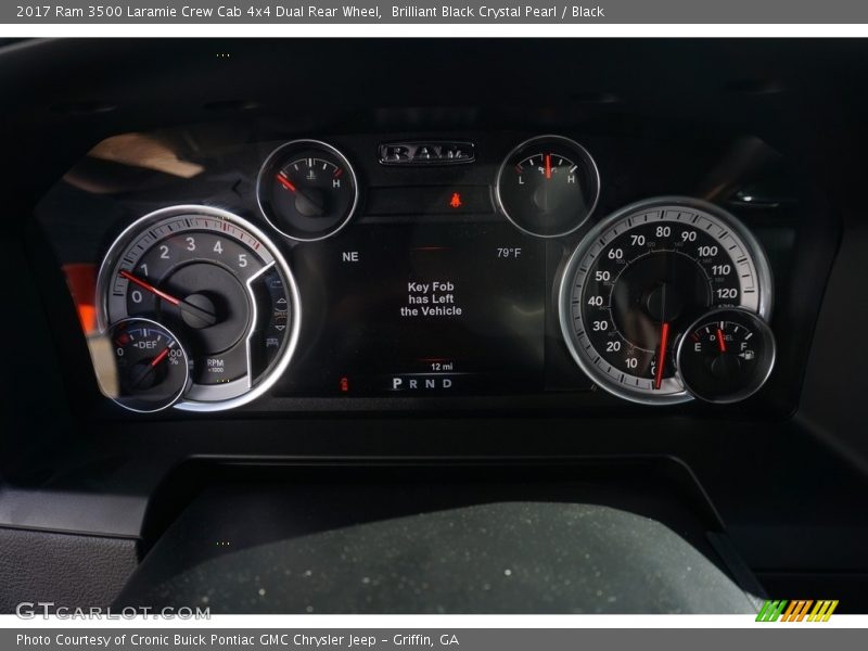 Brilliant Black Crystal Pearl / Black 2017 Ram 3500 Laramie Crew Cab 4x4 Dual Rear Wheel