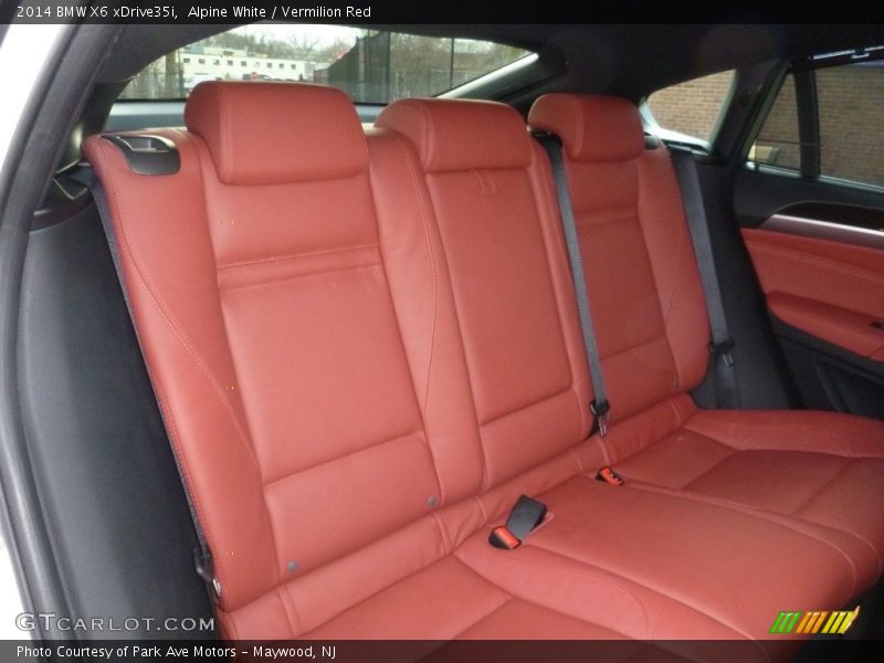 Alpine White / Vermilion Red 2014 BMW X6 xDrive35i