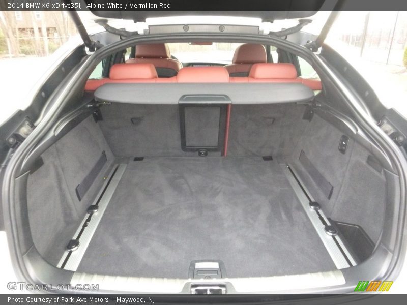 Alpine White / Vermilion Red 2014 BMW X6 xDrive35i