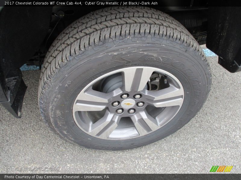 Cyber Gray Metallic / Jet Black/­Dark Ash 2017 Chevrolet Colorado WT Crew Cab 4x4
