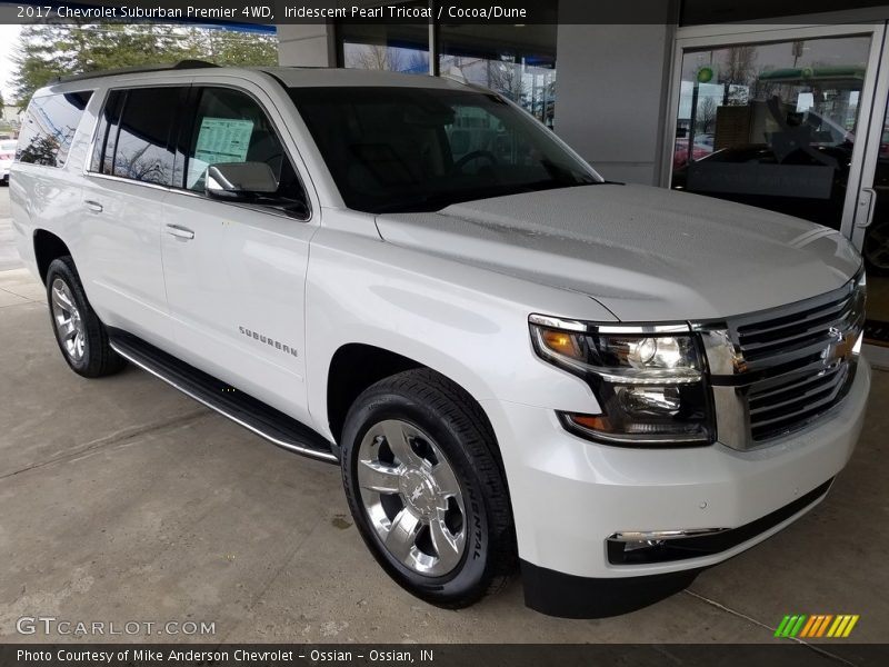 Iridescent Pearl Tricoat / Cocoa/Dune 2017 Chevrolet Suburban Premier 4WD