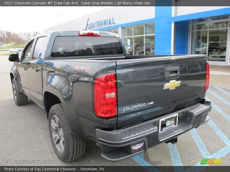 Cyber Gray Metallic / Jet Black/­Dark Ash 2017 Chevrolet Colorado WT Crew Cab 4x4