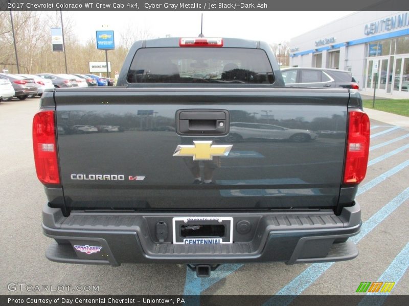 Cyber Gray Metallic / Jet Black/­Dark Ash 2017 Chevrolet Colorado WT Crew Cab 4x4