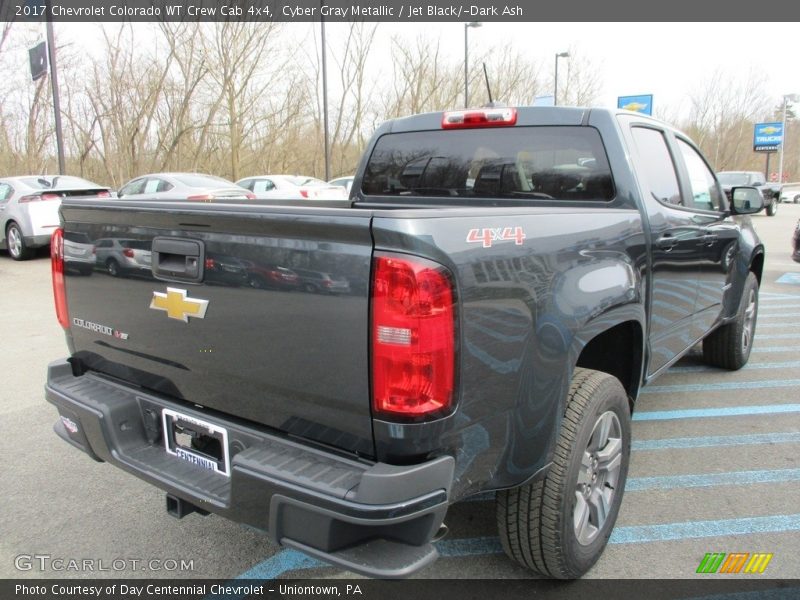 Cyber Gray Metallic / Jet Black/­Dark Ash 2017 Chevrolet Colorado WT Crew Cab 4x4