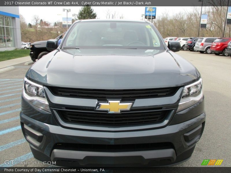 Cyber Gray Metallic / Jet Black/­Dark Ash 2017 Chevrolet Colorado WT Crew Cab 4x4