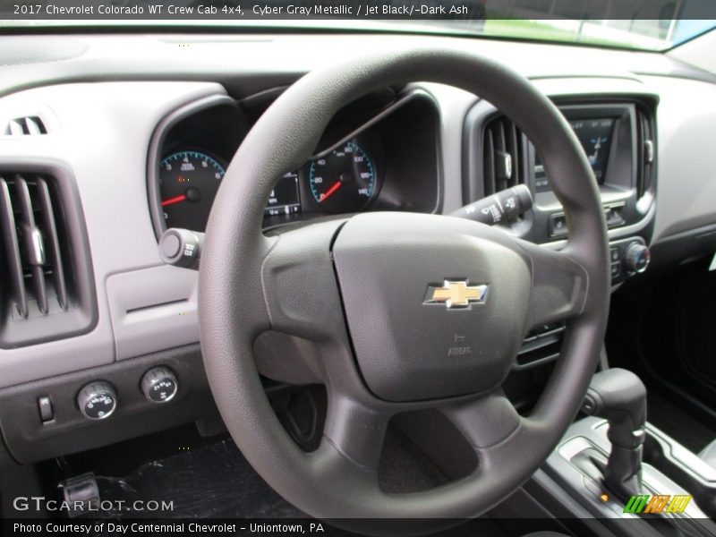 Cyber Gray Metallic / Jet Black/­Dark Ash 2017 Chevrolet Colorado WT Crew Cab 4x4