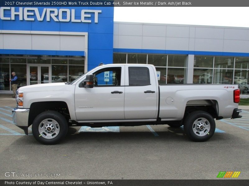 Silver Ice Metallic / Dark Ash/Jet Black 2017 Chevrolet Silverado 2500HD Work Truck Double Cab 4x4