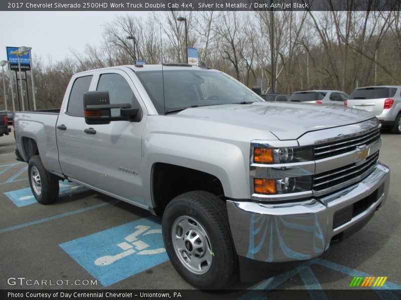 Silver Ice Metallic / Dark Ash/Jet Black 2017 Chevrolet Silverado 2500HD Work Truck Double Cab 4x4
