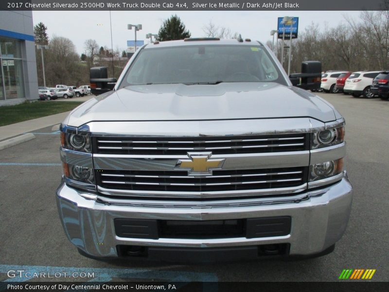 Silver Ice Metallic / Dark Ash/Jet Black 2017 Chevrolet Silverado 2500HD Work Truck Double Cab 4x4