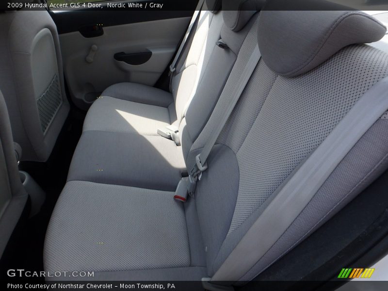 Nordic White / Gray 2009 Hyundai Accent GLS 4 Door