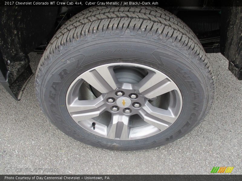 Cyber Gray Metallic / Jet Black/­Dark Ash 2017 Chevrolet Colorado WT Crew Cab 4x4