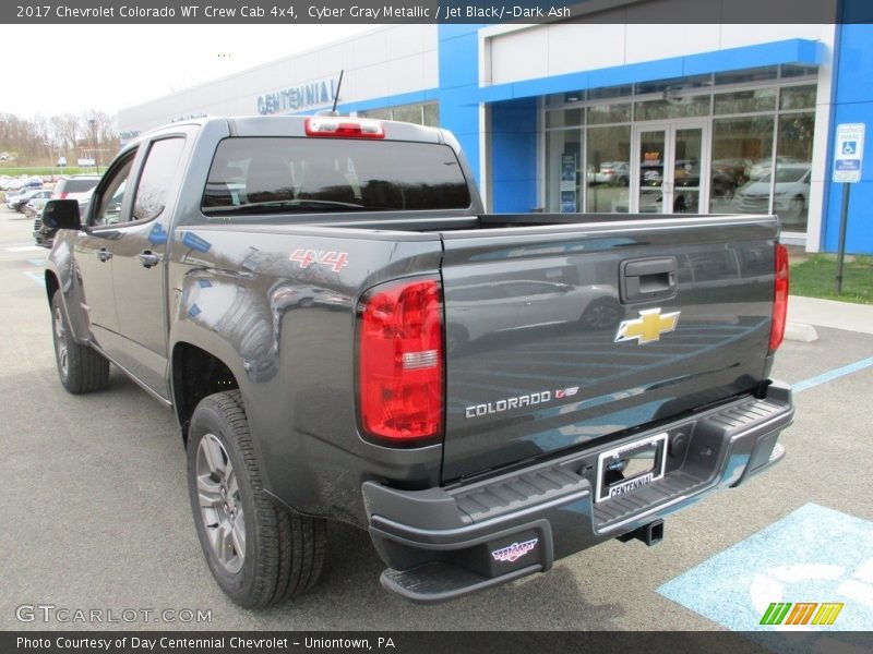 Cyber Gray Metallic / Jet Black/­Dark Ash 2017 Chevrolet Colorado WT Crew Cab 4x4
