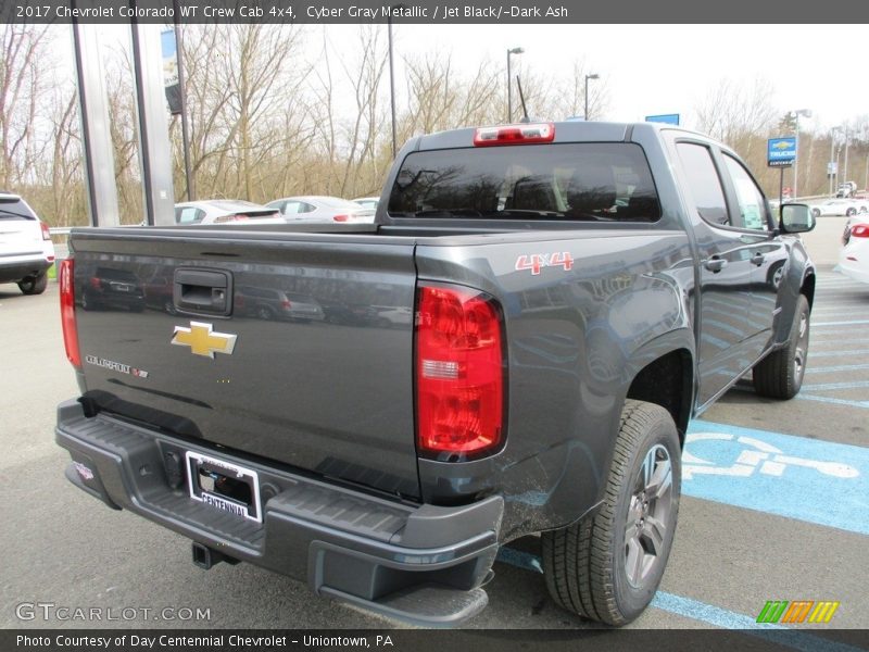 Cyber Gray Metallic / Jet Black/­Dark Ash 2017 Chevrolet Colorado WT Crew Cab 4x4