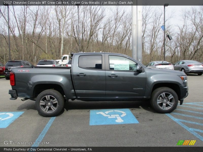Cyber Gray Metallic / Jet Black/­Dark Ash 2017 Chevrolet Colorado WT Crew Cab 4x4