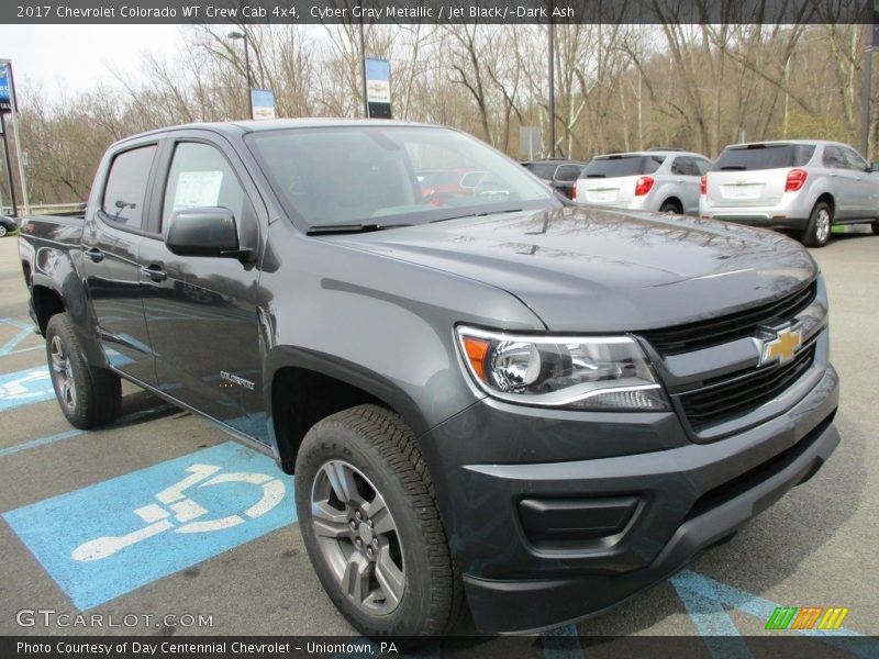 Cyber Gray Metallic / Jet Black/­Dark Ash 2017 Chevrolet Colorado WT Crew Cab 4x4