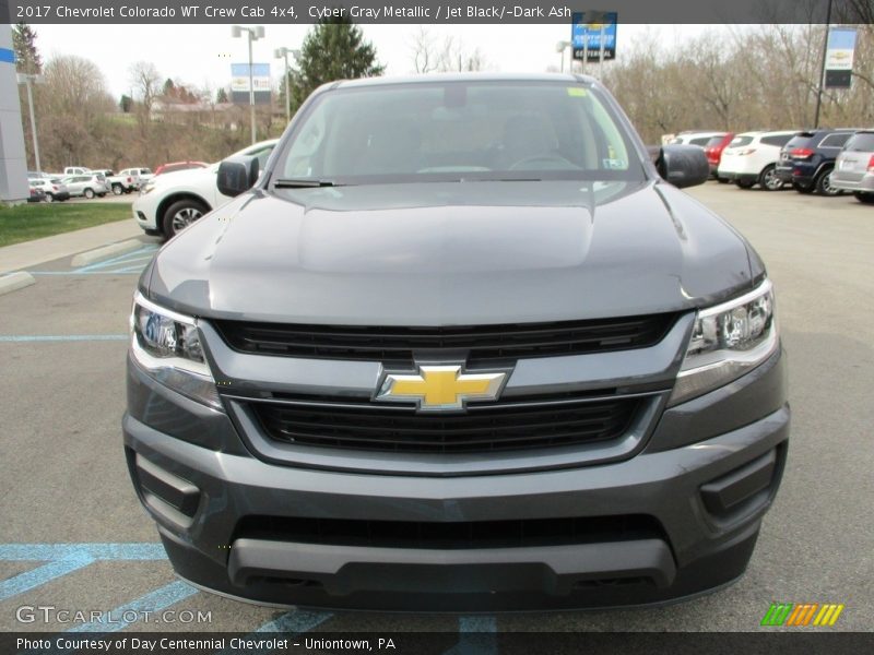 Cyber Gray Metallic / Jet Black/­Dark Ash 2017 Chevrolet Colorado WT Crew Cab 4x4