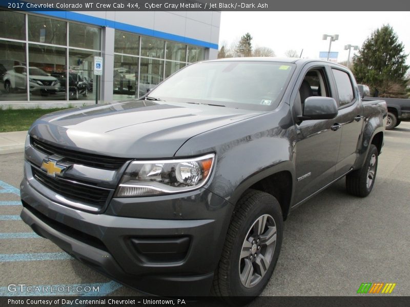 Cyber Gray Metallic / Jet Black/­Dark Ash 2017 Chevrolet Colorado WT Crew Cab 4x4