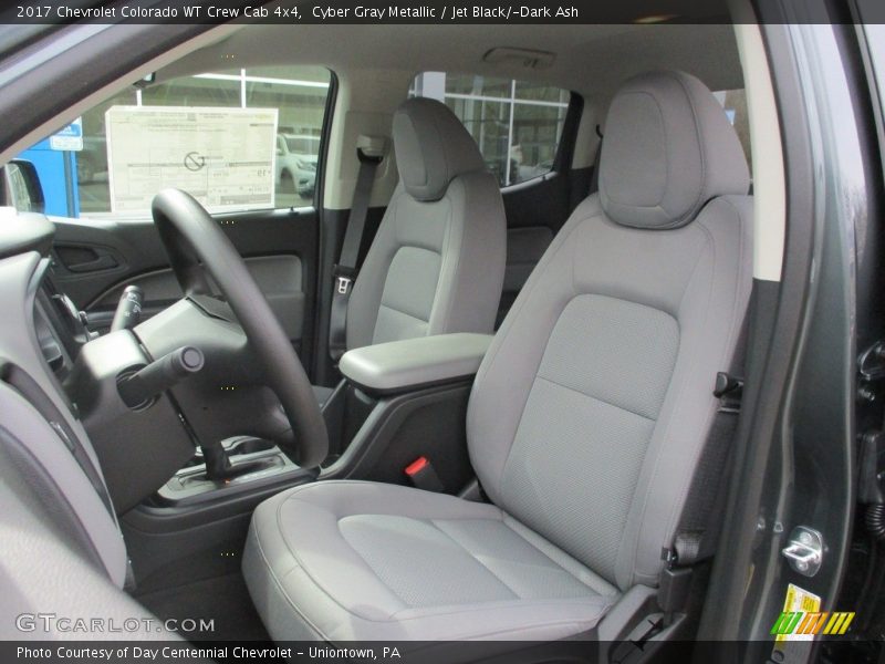 Cyber Gray Metallic / Jet Black/­Dark Ash 2017 Chevrolet Colorado WT Crew Cab 4x4