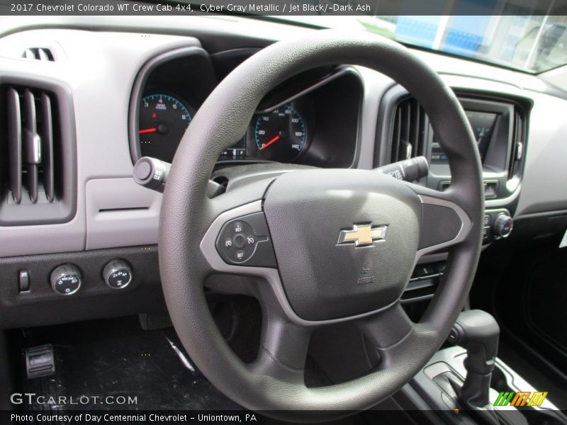 Cyber Gray Metallic / Jet Black/­Dark Ash 2017 Chevrolet Colorado WT Crew Cab 4x4