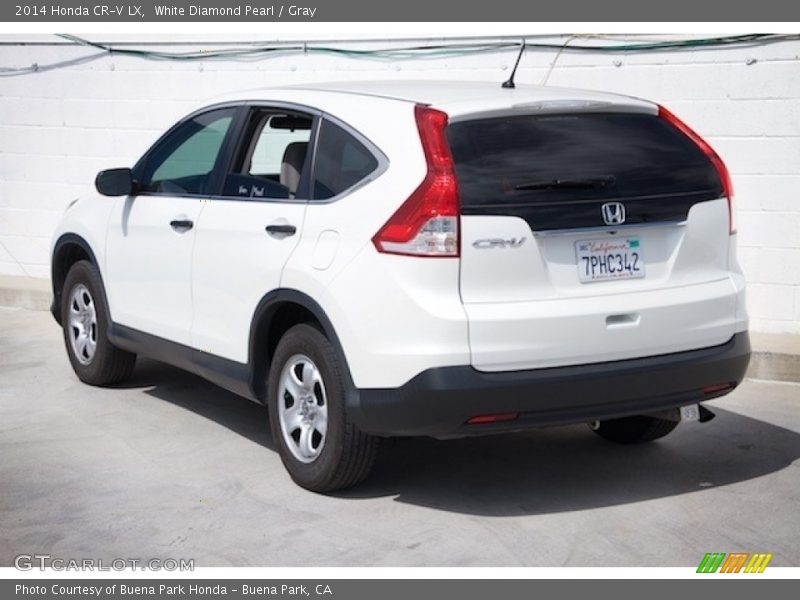 White Diamond Pearl / Gray 2014 Honda CR-V LX