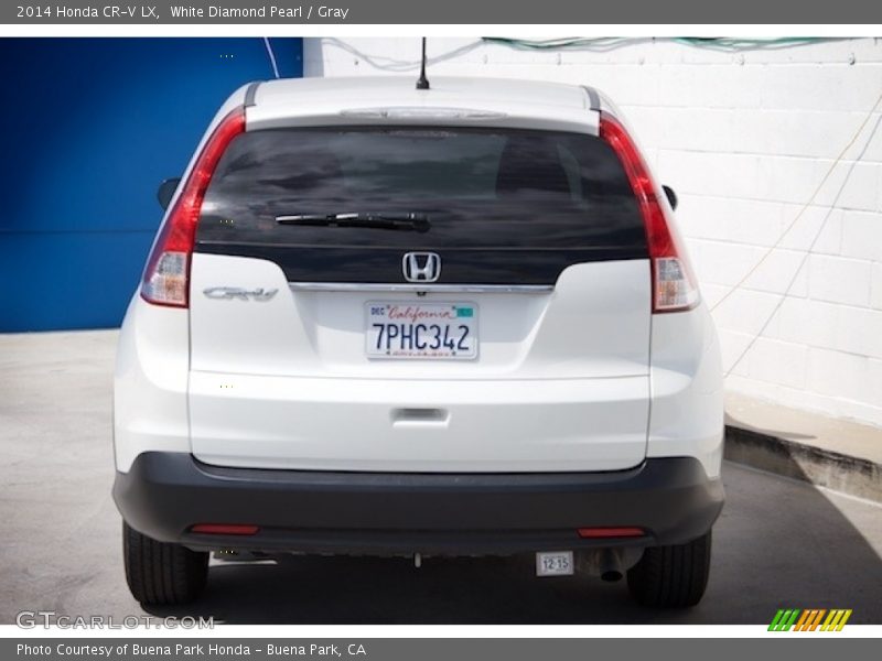 White Diamond Pearl / Gray 2014 Honda CR-V LX