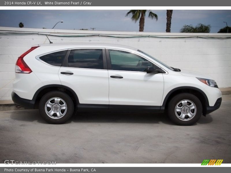 White Diamond Pearl / Gray 2014 Honda CR-V LX