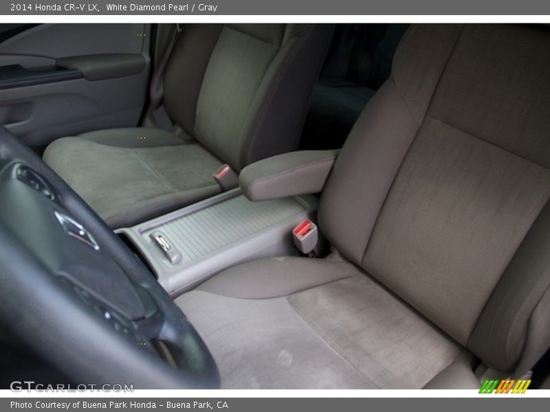 White Diamond Pearl / Gray 2014 Honda CR-V LX