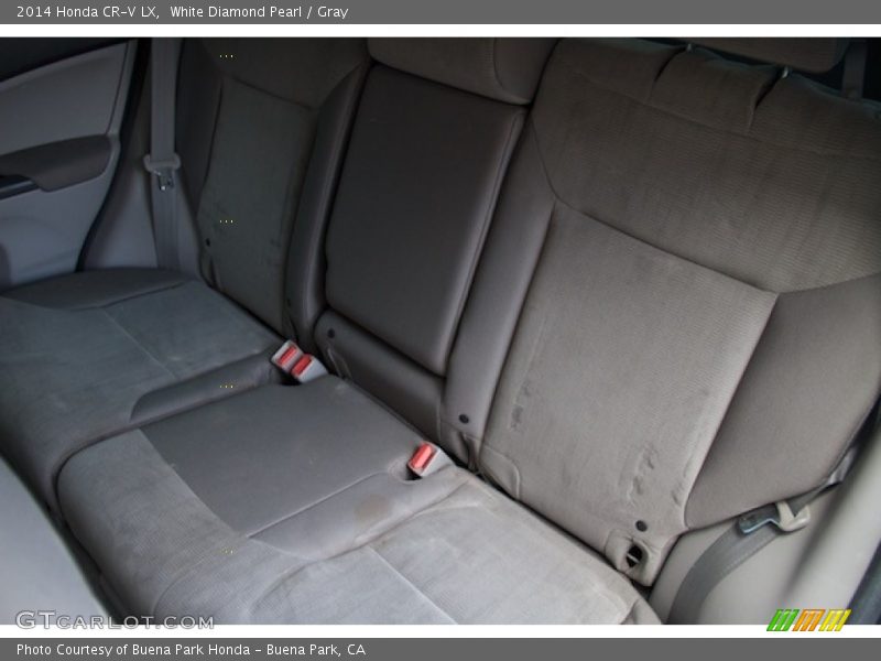 White Diamond Pearl / Gray 2014 Honda CR-V LX