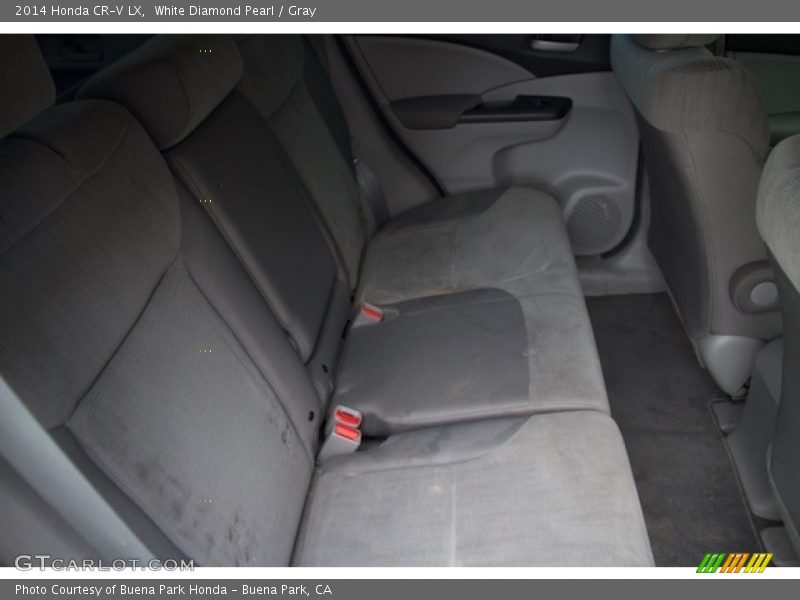White Diamond Pearl / Gray 2014 Honda CR-V LX