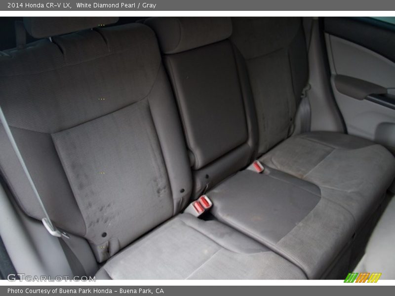White Diamond Pearl / Gray 2014 Honda CR-V LX